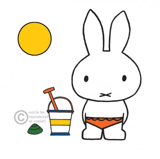 Dick bruna Miffy at the beach DB9025