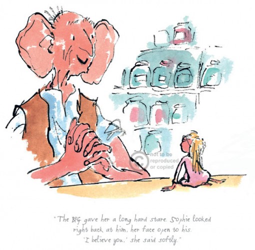 Roald Dahl The BFG gave her a long hard stare RD9054