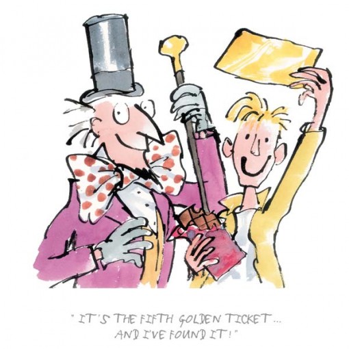 Roald Dahl It’s the fifth golden ticket RD9124