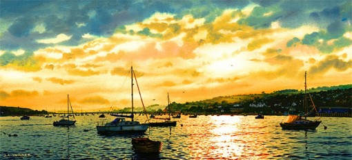 Skinner Sunset Over The Teign560x257_195_110